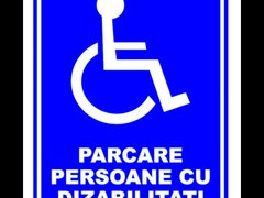 Semn de parcare persoane cu dizabilitati